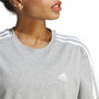 T-shirt à manches courtes femme Adidas 3S Cropped Top Gris clair (XS)
