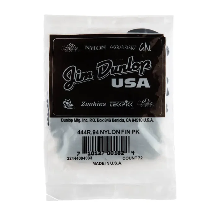 Dunlop Púas Nylon Fin 0,94 mm (Lot de 72)