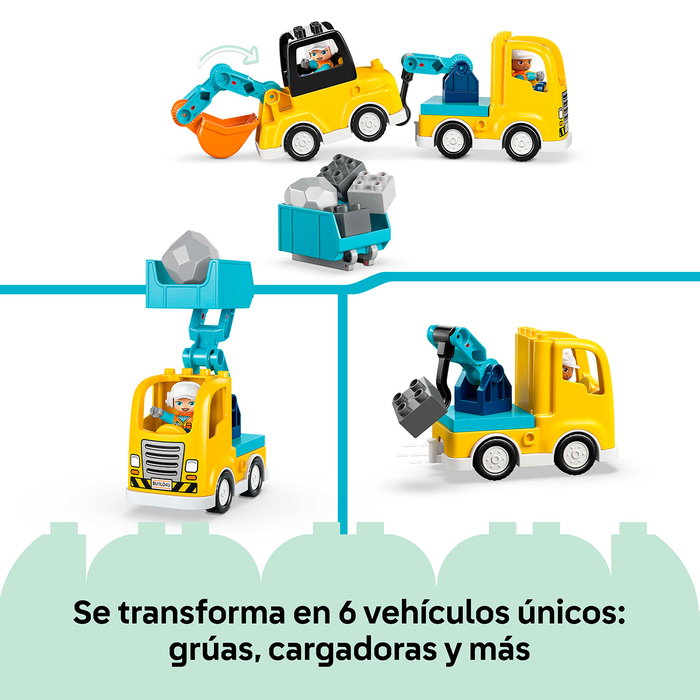 LEGO DUPLO Les véhicules de chantier 3-en-1 10475