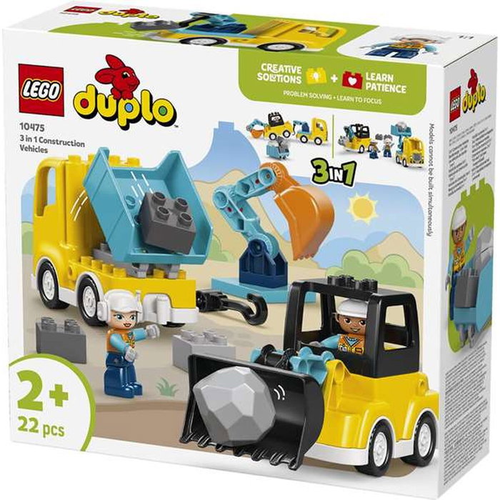LEGO DUPLO Les véhicules de chantier 3-en-1 10475