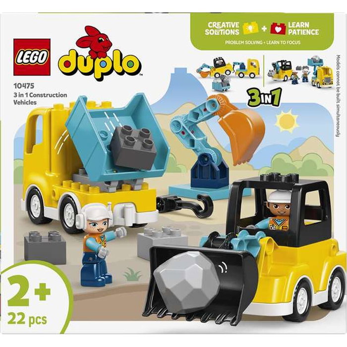 LEGO DUPLO Les véhicules de chantier 3-en-1 10475