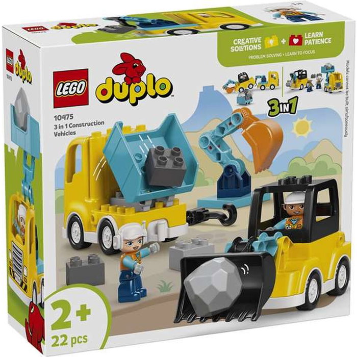 LEGO DUPLO Les véhicules de chantier 3-en-1 10475