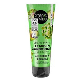 ORGANIC SHOP Après-shampooing hydratant sans rinçage pour cheveux secs Artichaut et Brocoli, reconditionné