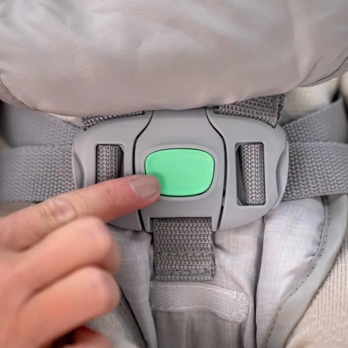 Ingenuity EndlessBloom Transat balancelle électrique pliable pour bébé, arche de jouets, 6 vitesses, 10 mélodies, 2 positions, pile