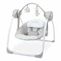 Ingenuity EndlessBloom Transat balancelle électrique pliable pour bébé, arche de jouets, 6 vitesses, 10 mélodies, 2 positions, pile