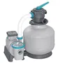 Bestway Pompe de Filtration à Sable pour Piscine Hors Sol Jusqu'à 66 m³ - 11355 L/h - Avec Prise 6 Positions et Préfiltre