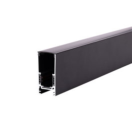 Rail magnétique de surface noir 2m