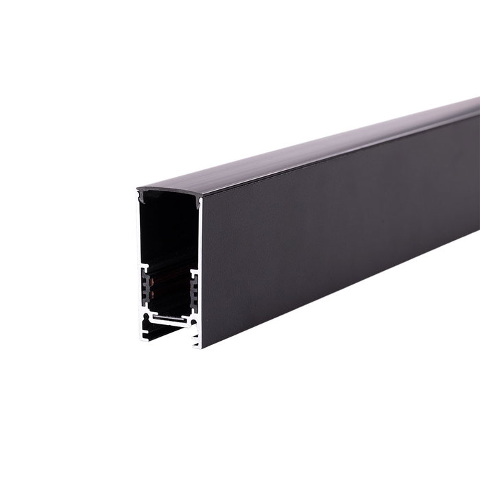 Rail magnétique de surface noir 2m