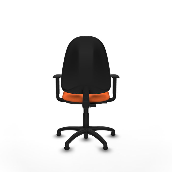 PIQUERAS Y CRESPO Chaise de bureau Algarra, tissu orange, accoudoirs 1D PIQUERAS Y CRESPO Chaise de bureau Algarra, tissu orange, accoudoirs 1D