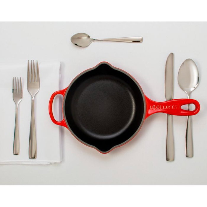 Le Creuset Poêle en fonte Signature 23 cm Rouge et Noir