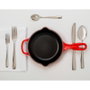 Le Creuset Poêle en fonte Signature 23 cm Rouge et Noir