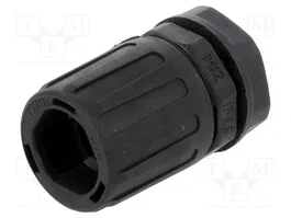 HELLERMANNTYTON Connecteur de bord droit HelaGuard M12 noir