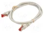 GOOBAY Câble Ethernet Patch Cord Cat 6 S/FTP 1m Gris