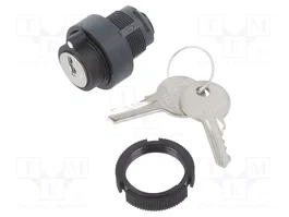SCHNEIDER ELECTRIC Commutateur rotatif avec clé Harmony XAC noir 22mm