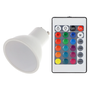 Ampoule LED GU10 3W RGB avec Télécommande - 40.000H [PL187220-GU10]