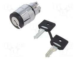 SCHNEIDER ELECTRIC Commutateur rotatif avec clé Harmony XB4 noir 22mm