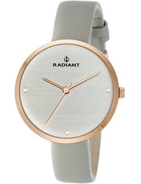 Radiant RA452601 avec bracelet en cuir gris et boîtier rose