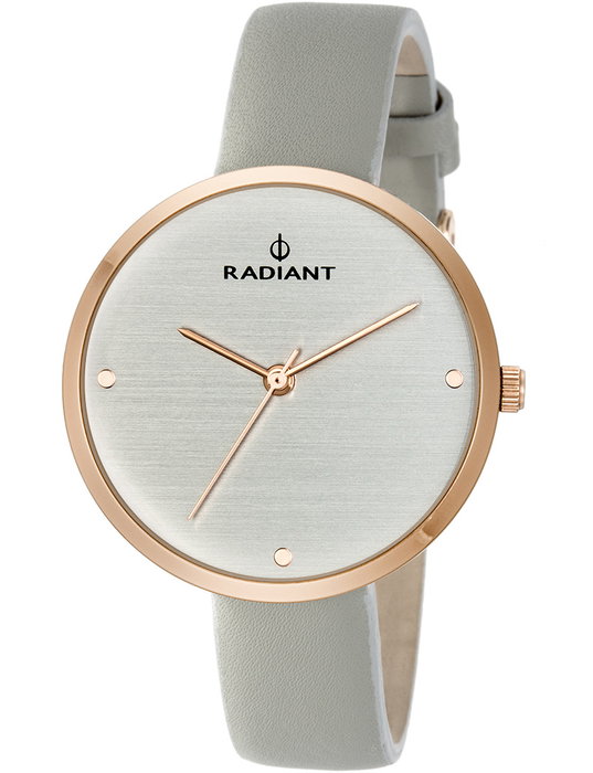 Radiant RA452601 avec bracelet en cuir gris et boîtier rose Radiant RA452601 avec bracelet en cuir gris et boîtier rose