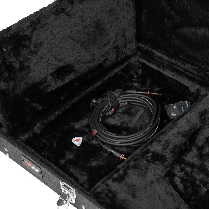 Gator GW Deluxe Étui pour Guitare Électrique Explorer, Noir, 1219x457x114 mm