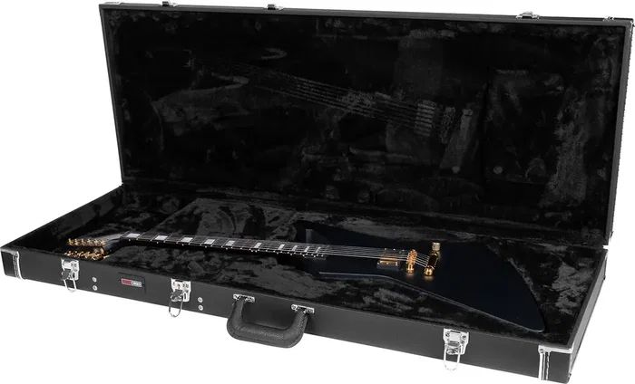 Gator GW Deluxe Étui pour Guitare Électrique Explorer, Noir, 1219x457x114 mm