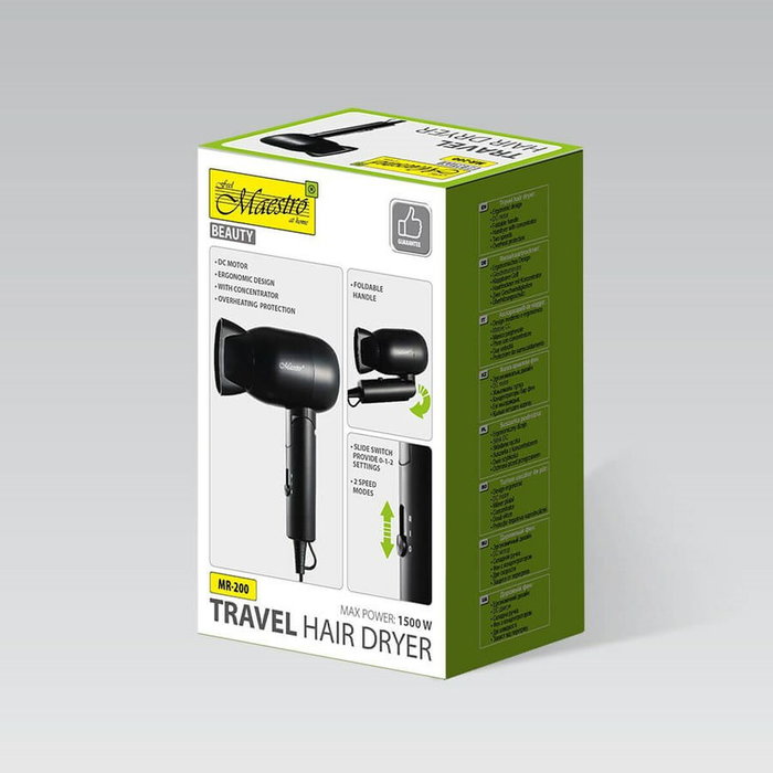 Feel Maestro Sèche-cheveux MR-200 Noir 1500 W