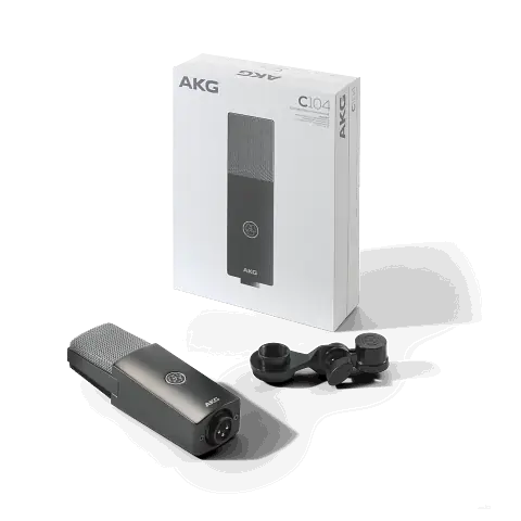 AKG C104 Microphone condensateur cardioïde pour podcast, streaming et studio avec sortie XLR et alimentation phantom 48V