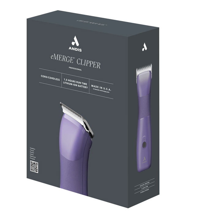 Tondeuse pour animaux de compagnie Andis EMERGE Clipper Violet