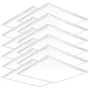 Pack de 10 Panneaux LED 40W 4400 Lm Blanc Froid 6000K, 60x60 cm, UGR19, Flicker Free, 40000 h, pour Plafond Armstrong, HO-PG-600x600-40W-CW-PK10