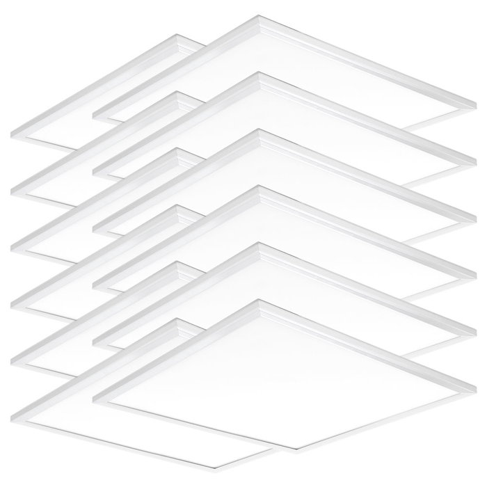Pack de 10 Panneau LED 40W 60x60cm Blanc Froid 6000K UGR19 Pack de 10 Panneau LED 40W 60x60cm Blanc Froid 6000K UGR19