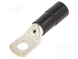BM GROUP Connecteur à anneau tubulaire isolé noir 70mm2 M12