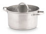 KINVARA Cacerola pour induction avec couvercle en verre 22 cm, Plata