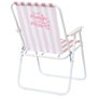 Home Deco Factory Chaise Pliante Dolce Vita Rose