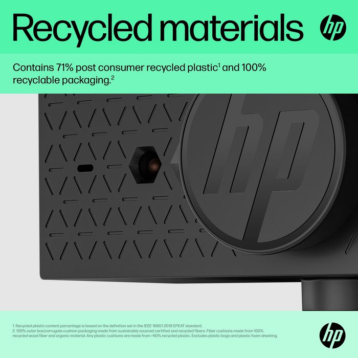 HP Webcam HP 625 Full HD 1080p avec micros, IA, Windows Hello, Zoom, rotation 360 degrés, champ de vision ajustable, pour visioconférence