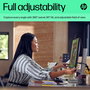 HP Webcam HP 625 Full HD 1080p avec micros, IA, Windows Hello, Zoom, rotation 360 degrés, champ de vision ajustable, pour visioconférence