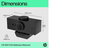 HP Webcam HP 625 Full HD 1080p avec micros, IA, Windows Hello, Zoom, rotation 360 degrés, champ de vision ajustable, pour visioconférence