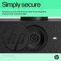 HP Webcam 625 - Webcam Full HD 1080p avec Windows Hello, microphones antibruit, certification Zoom, 360° rotatif, 71% plastique recyclé