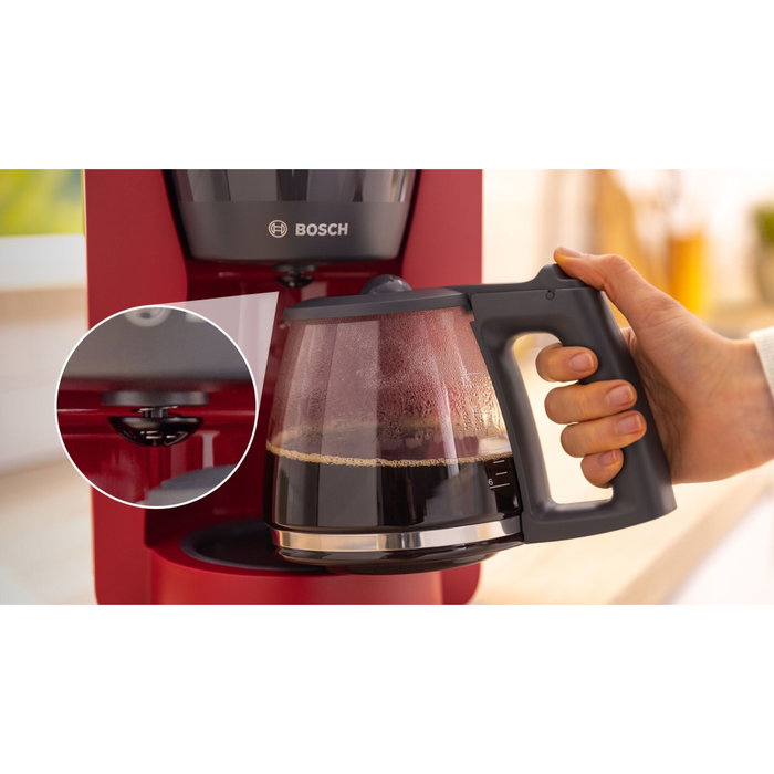 Bosch Cafetière Filtre MyMoment Rouge 1,25L Bosch Cafetière Filtre MyMoment Rouge 1,25L