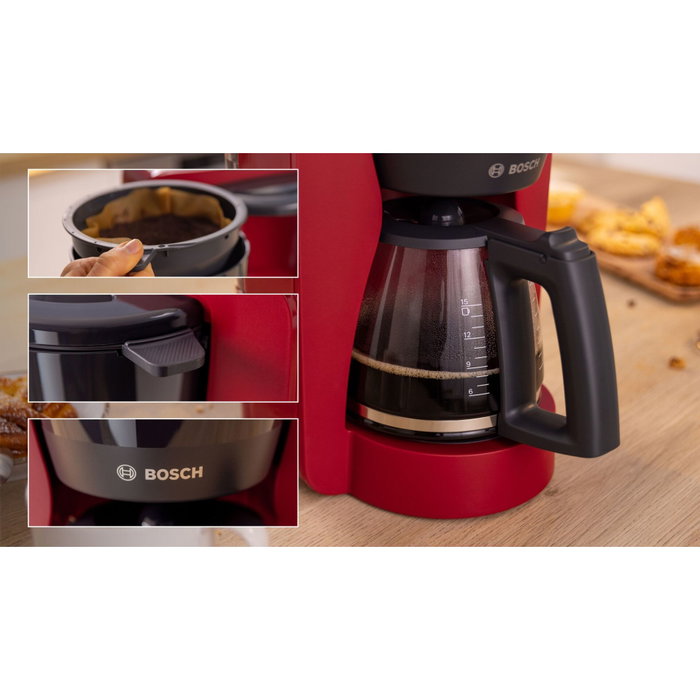 Bosch Cafetière Filtre MyMoment Rouge 1,25L Bosch Cafetière Filtre MyMoment Rouge 1,25L