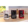 Bosch Cafetière Filtre TKA2M114 MyMoment 1,25 L 15 Tasses Rouge Verseuse Verre Anti-Gouttes 1100 W