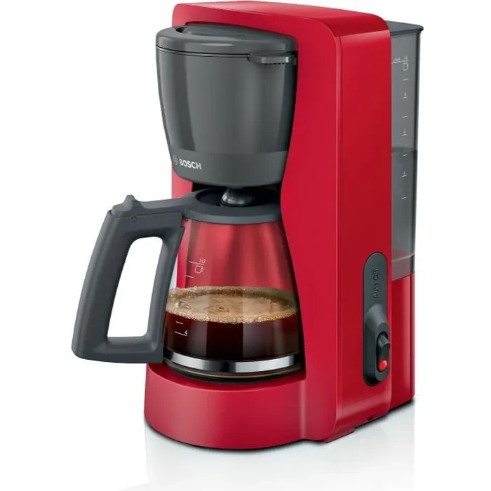 Bosch Cafetière Filtre TKA2M114 MyMoment 1,25 L 15 Tasses Rouge Verseuse Verre Anti-Gouttes 1100 W Bosch Cafetière Filtre TKA2M114 MyMoment 1,25 L 15 Tasses Rouge Verseuse Verre Anti-Gouttes 1100 W