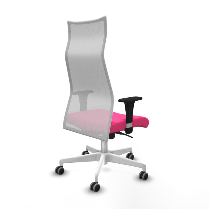 Piqueras y Crespo Chaise de Bureau Albacete Rose et Blanc