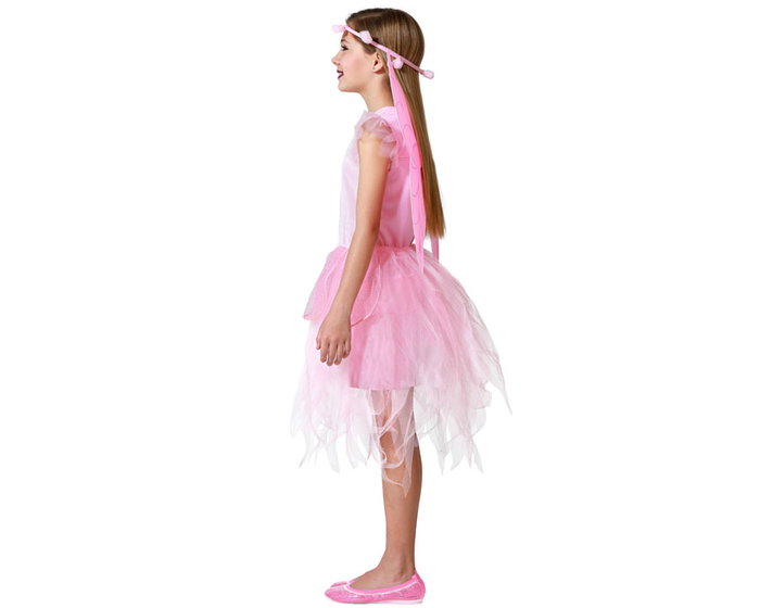 Déguisement de Fée Rose pour Enfant Fille 5-6 Ans - Costume de Carnaval avec Tête, Ailes et Robe en Polyester Déguisement de Fée Rose pour Enfant Fille 5-6 Ans - Costume de Carnaval avec Tête, Ailes et Robe en Polyester
