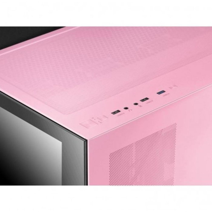 Mars Gaming MCV4P Boîtier PC Gaming Tour XXL E-ATX Vitre Trempée Sans Cadre Structure Double Chambre Noir Blanc Rose