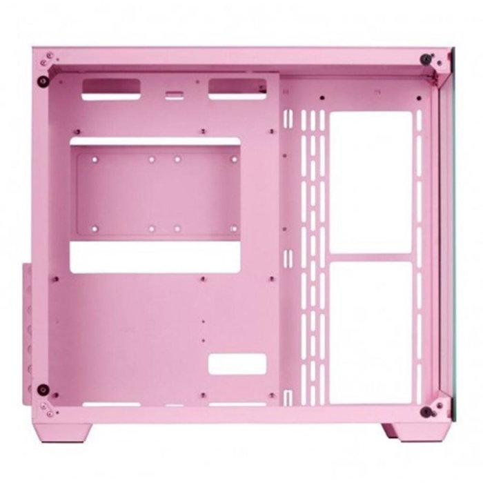 Mars Gaming MCV4P Boîtier PC Gaming Tour XXL E-ATX Vitre Trempée Sans Cadre Structure Double Chambre Noir Blanc Rose