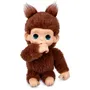 Little Live Pets - Peluche interactive bébé singe marron - Réf. Mon bébé singe mini - Plus de 20 sons, suce son pouce, réactions aux caresses