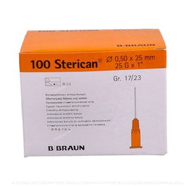 B. BRAUN VETCARE VET Aiguilles Sterican 0,5 x 25 mm Orange