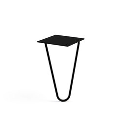Q&Q Pata métallique modèle Varnia noir mat 125 mm