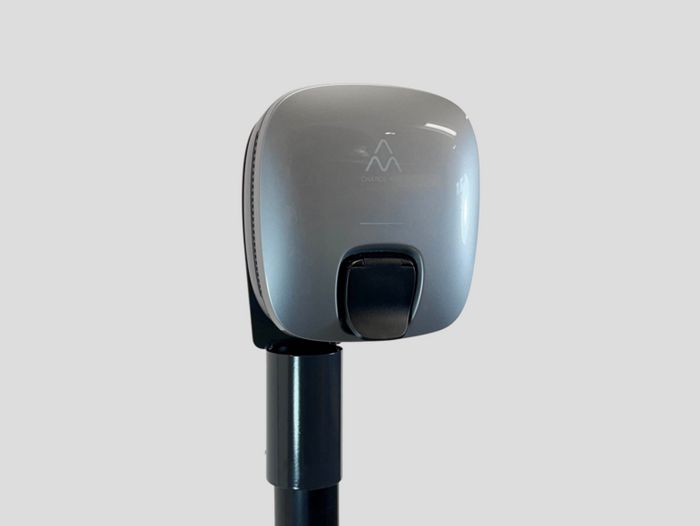 Charge Amps Luna - Support Poteau de 60 mm - Poleplate pour Station de Recharge Voiture Electrique