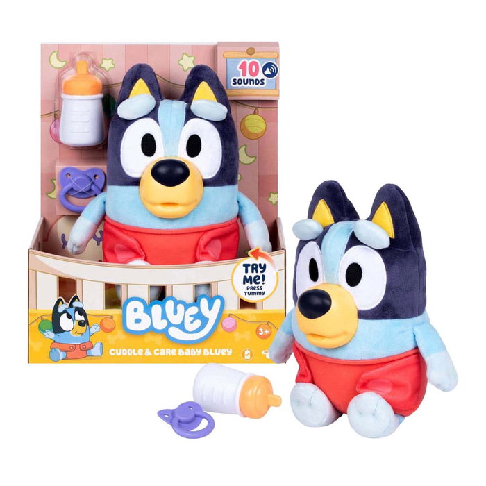 Moose Toys Peluche Interactive Bébé Bluey