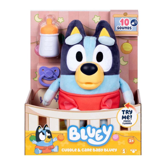 Moose Toys Peluche Interactive Bébé Bluey